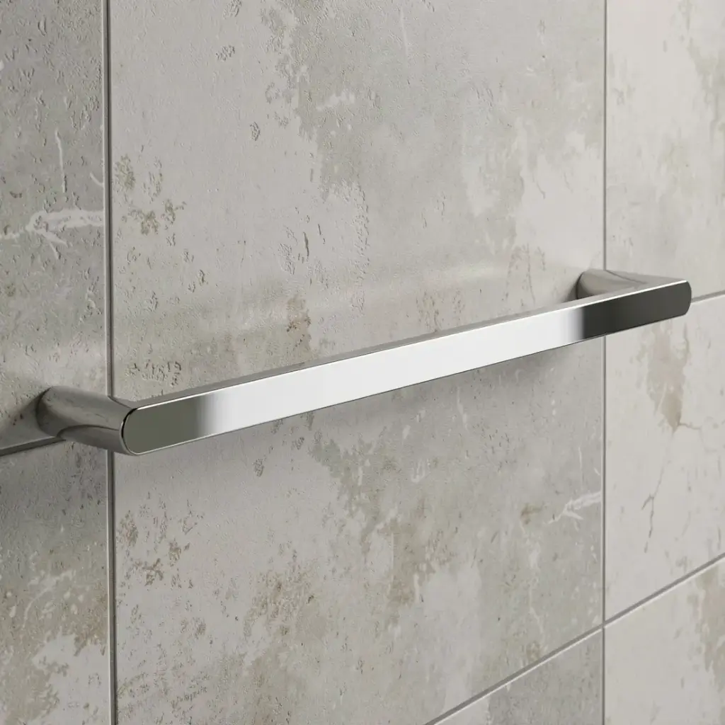 Dove Single Towel Rail(Chrome)