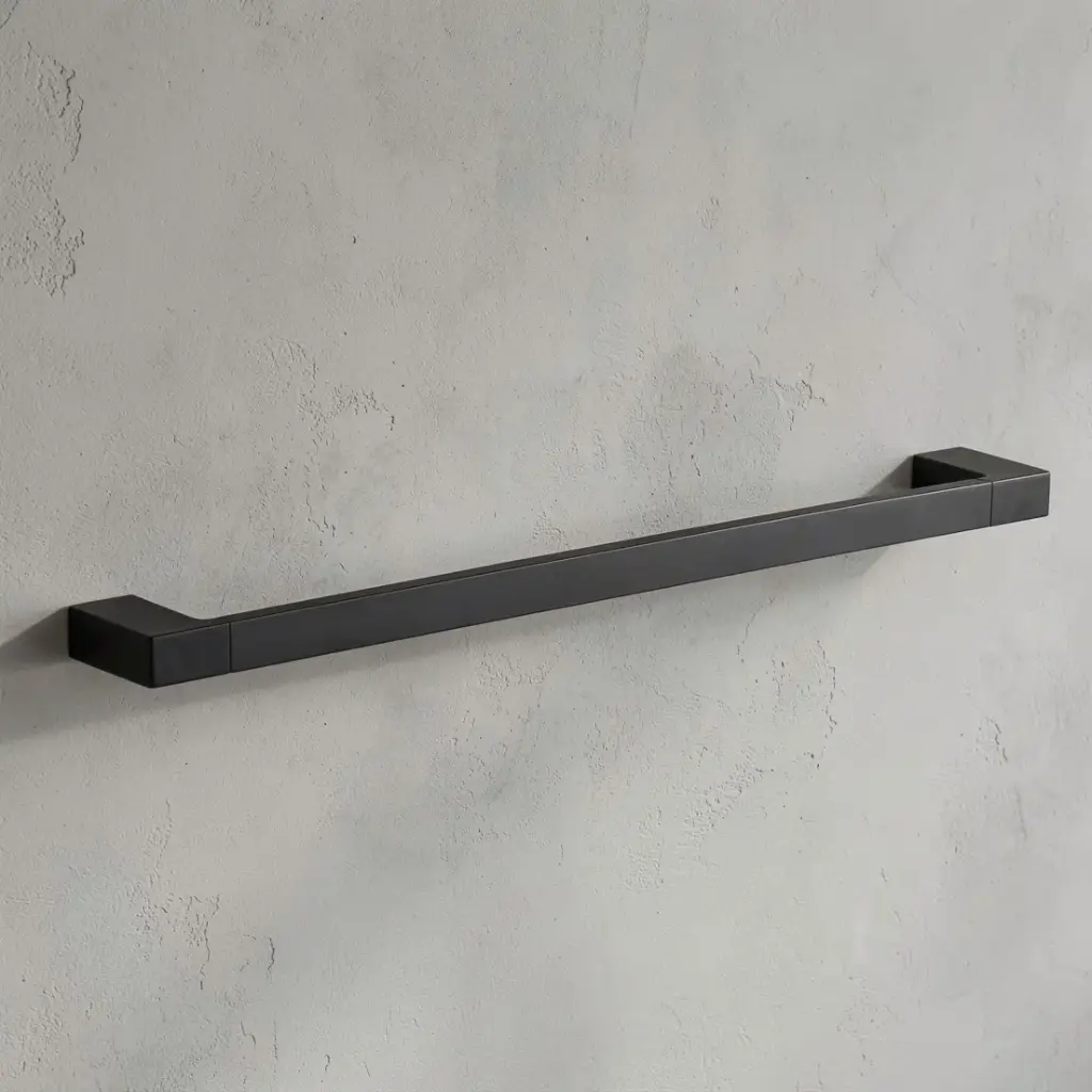 Eden Single Towel Rail 800 mm(Matt Black)
