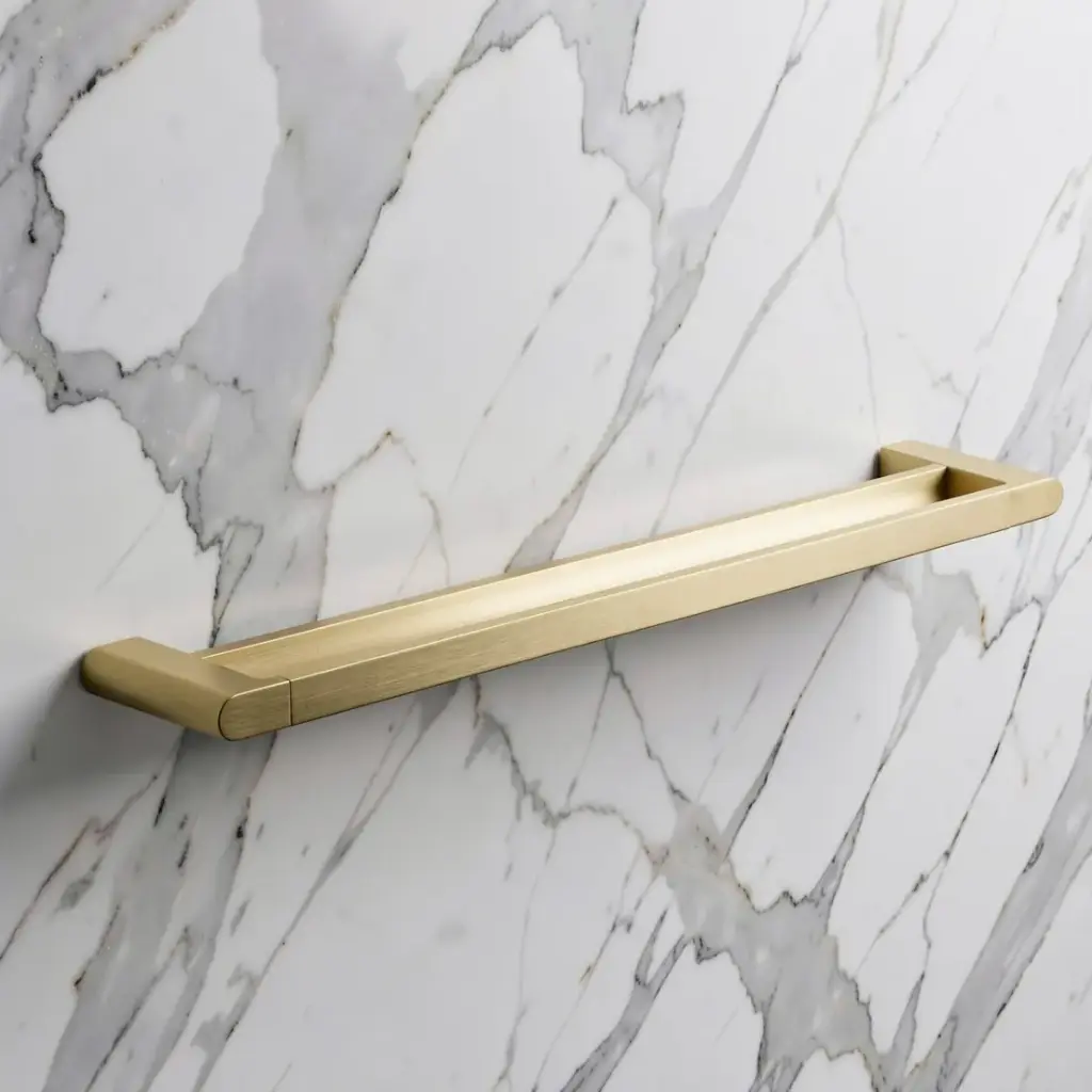Flores Double Towel Rail 600 mm(Brushed Gold)