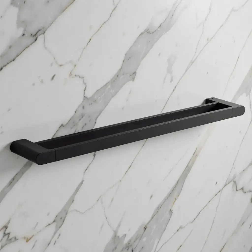 Flores Double Towel Rail 600 mm(Matt Black)