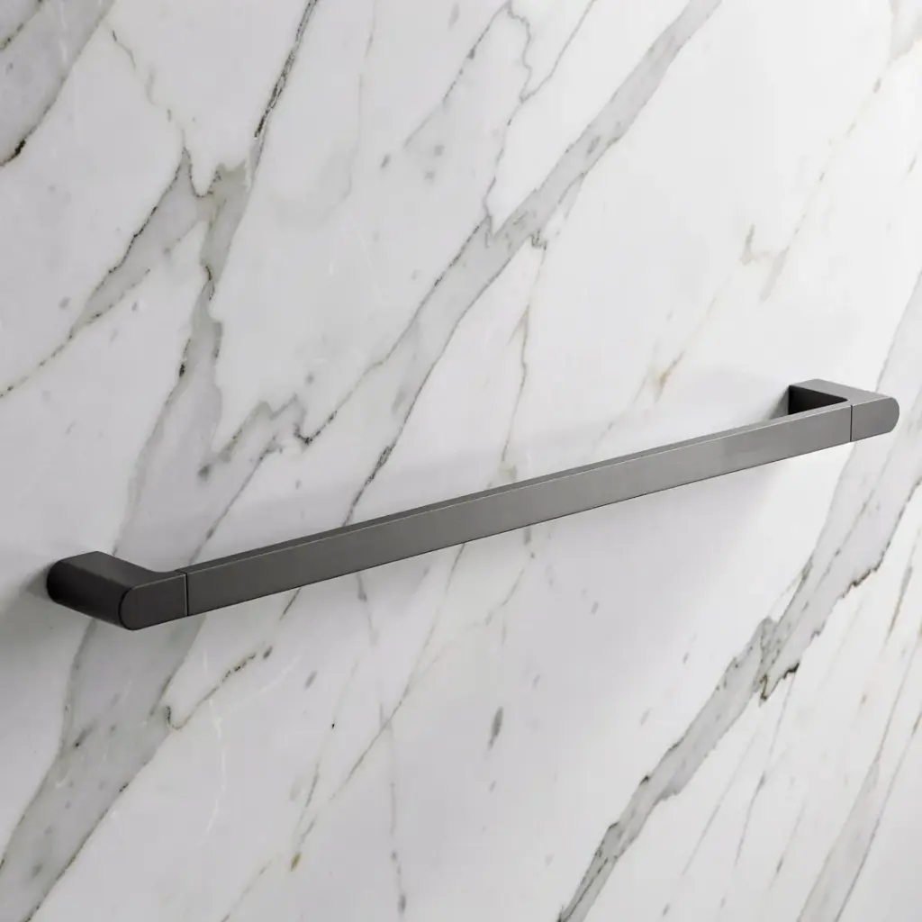 Flores Single Towel Rail 600 mm(Gunmetal)