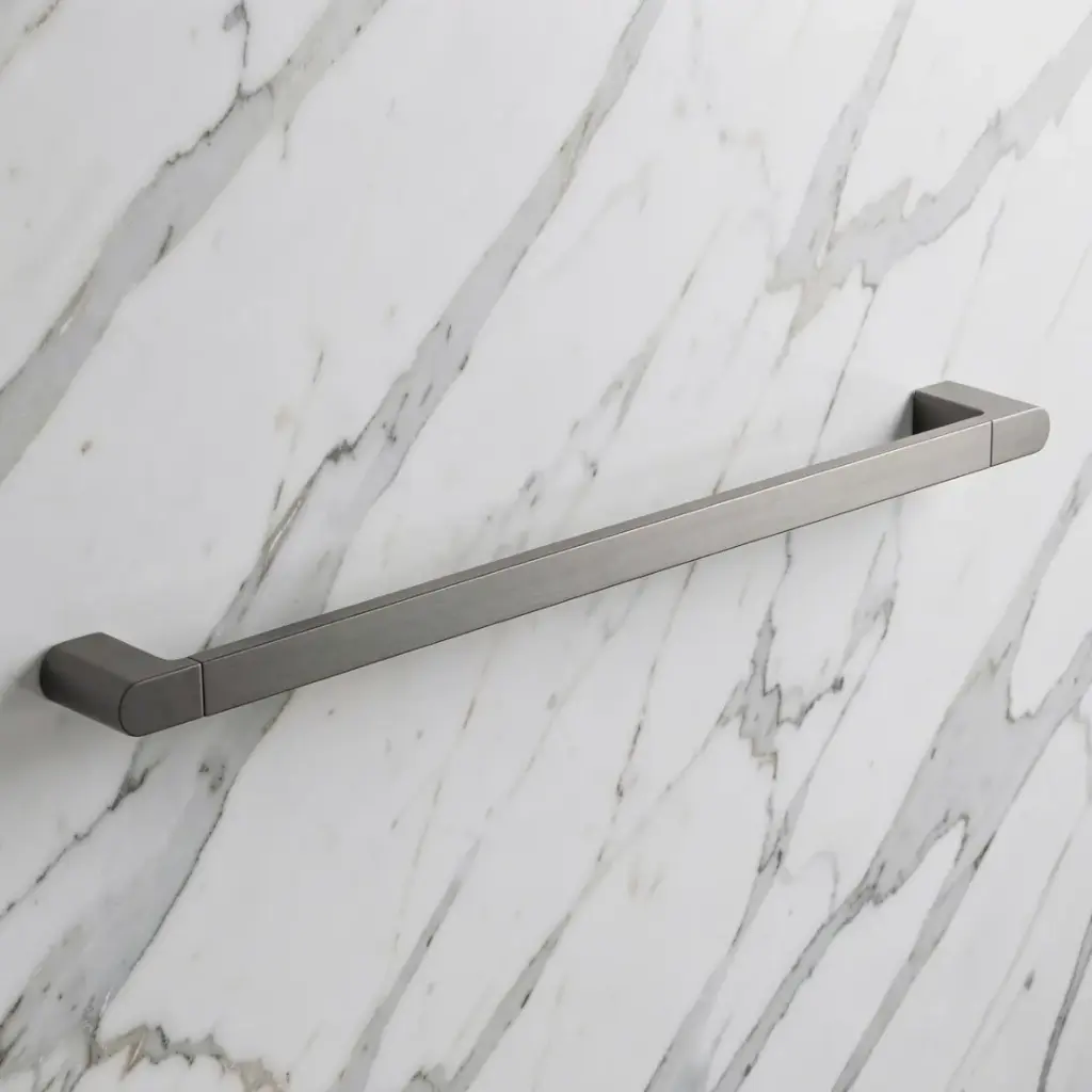 Flores Single Towel Rail 800 mm(Brushed Nickel)