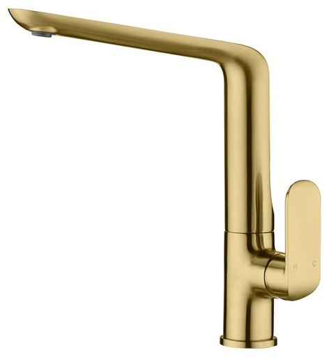 Kara Brushed Gold Sink Mixer Lead Free