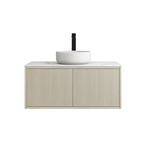 Kiama 900mm Coastal Oak One Left Drawer One Right Door Wall Hung Vanity