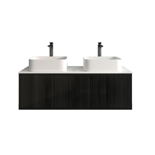 Kiama Slim 1200mm Bottega Oak One Left Drawer One Right Door Narrow Wall Hung Vanity