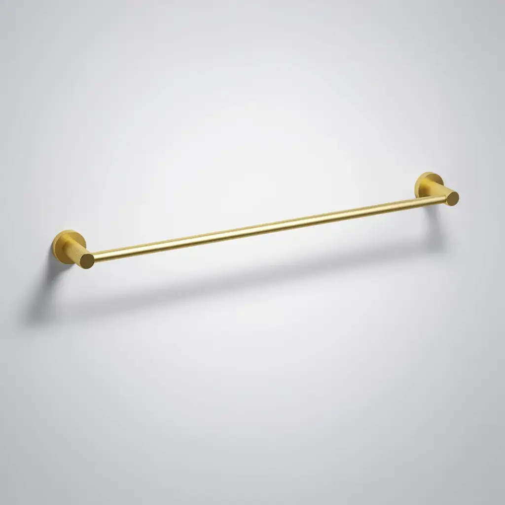 Linie Single Towel Rail 600mm Brushed Gold