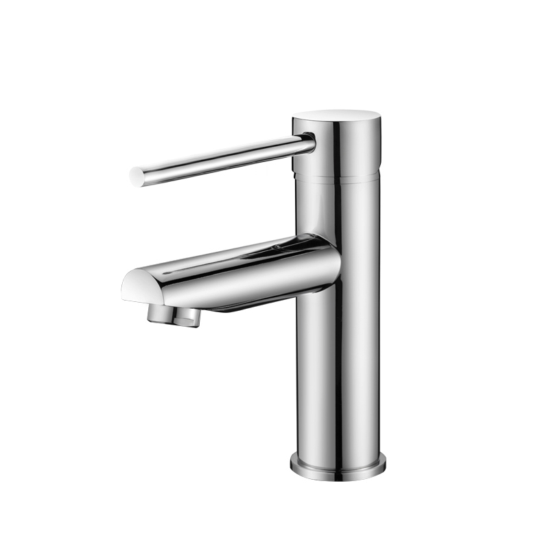 Lucid Pin Round Chrome Basin Mixer