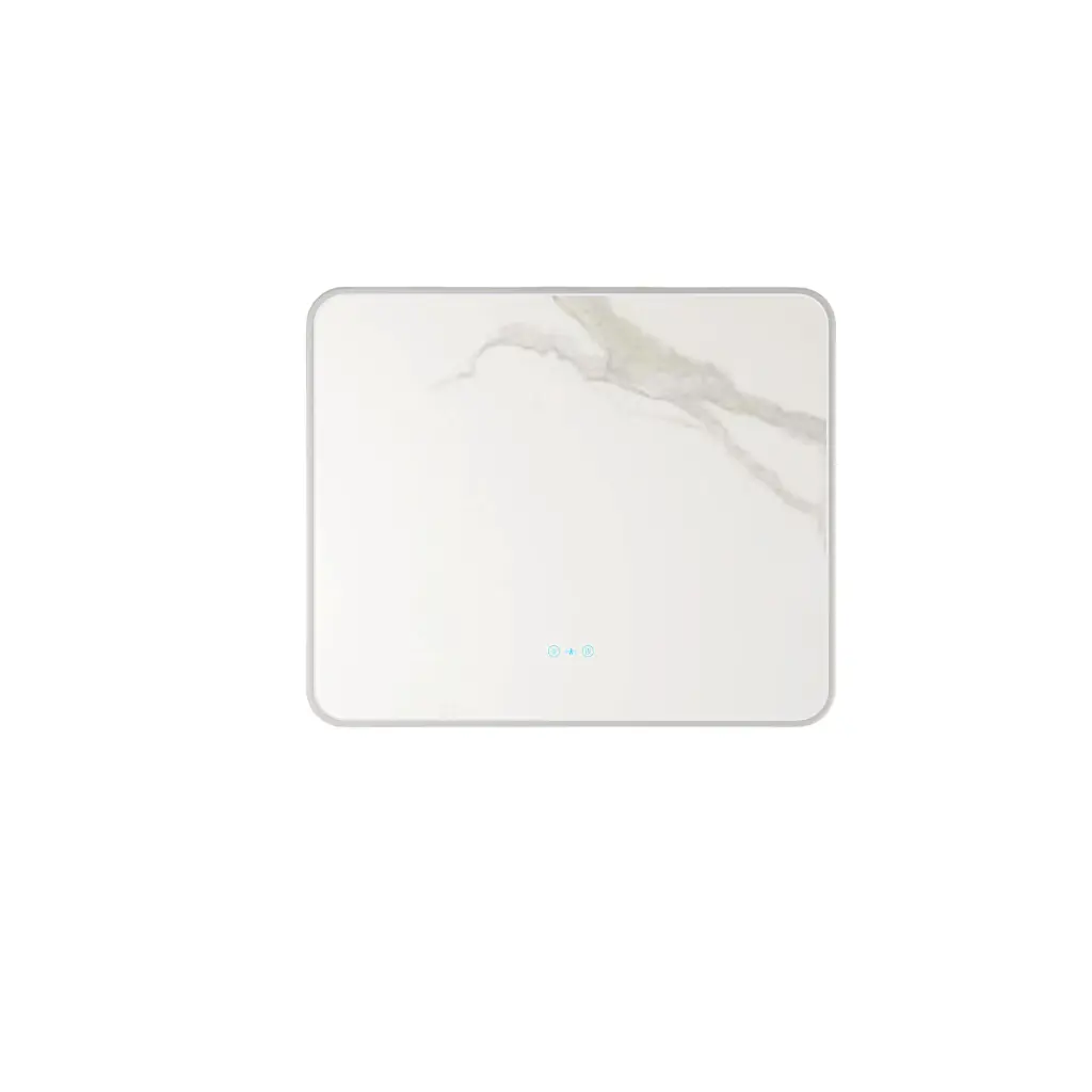 Maia Series 900x750x45mm Brushed Nickel Square LED Mmirror