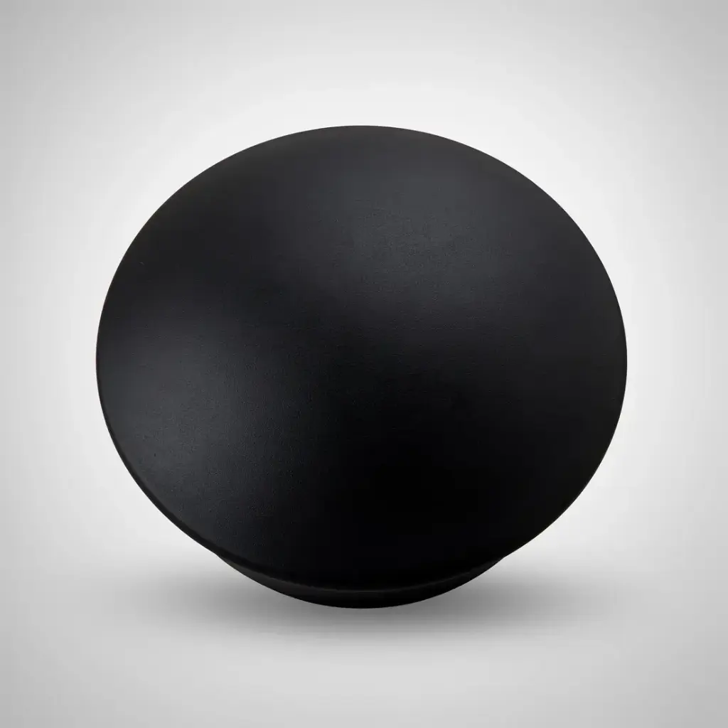 Matt Black Ceramic Cap For Pop-Up Waste