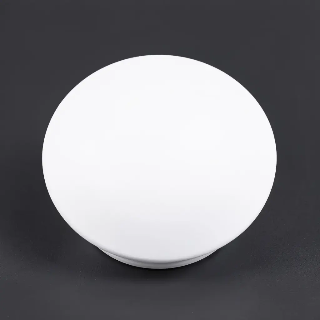 Matt White Ceramic Cap For Pop-Up Waste