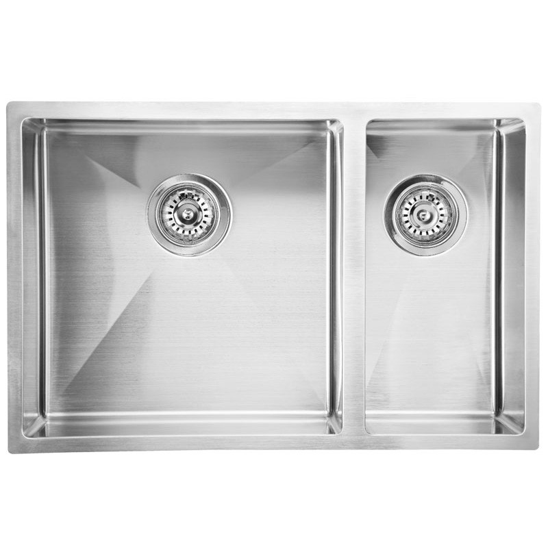 New Cora 1.5 Bowl Undermout Sink 670mm 93 degree 304 Stainless Steel