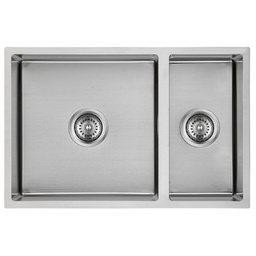 New Cora 1 & 1/2 Bowl Sink Undermout Sink 670mm,93 Degree 304 Stainless Steel
