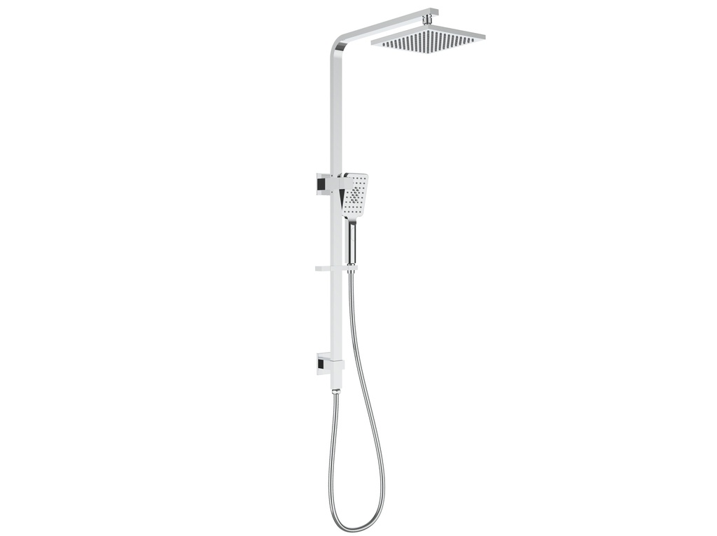 [44170] New Eden Square Multi-function Shower Set Chrome,200mm Plastic Shower Head