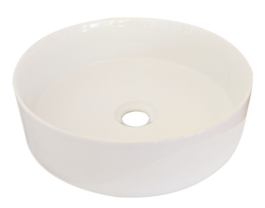 Otus Above Counter Basin 335 x 335 x 120 mm Gloss White
