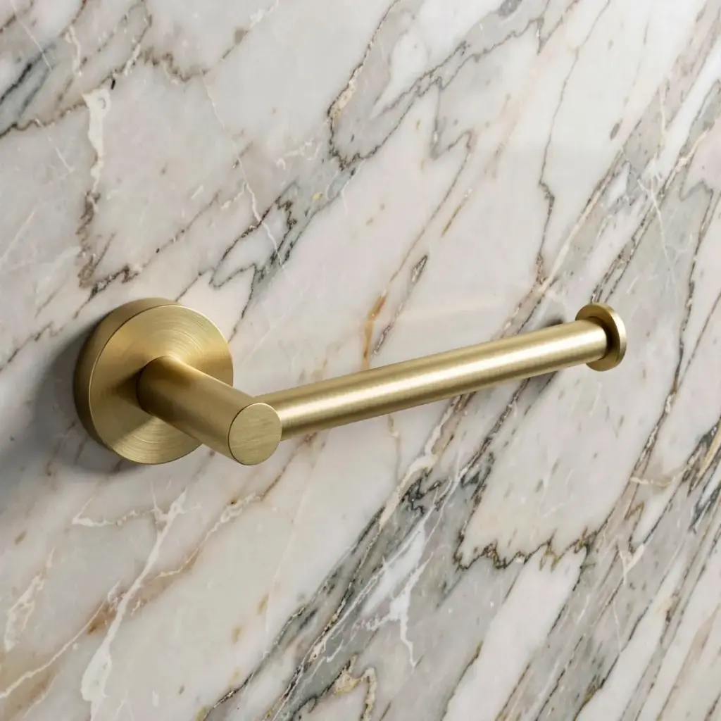 Otus L-Shaped Toilet Roll Holder(Brushed Gold)