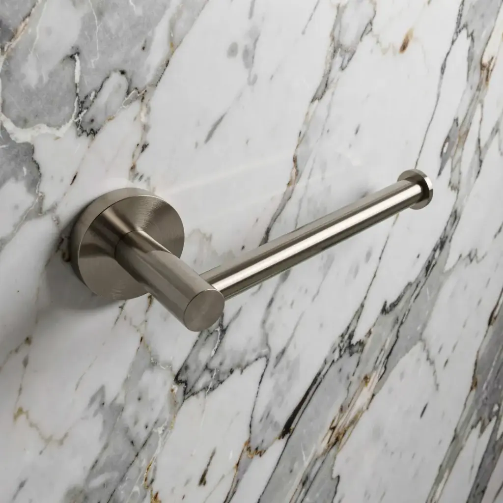 Otus L-Shaped Toilet Roll Holder(Brushed Nickel)