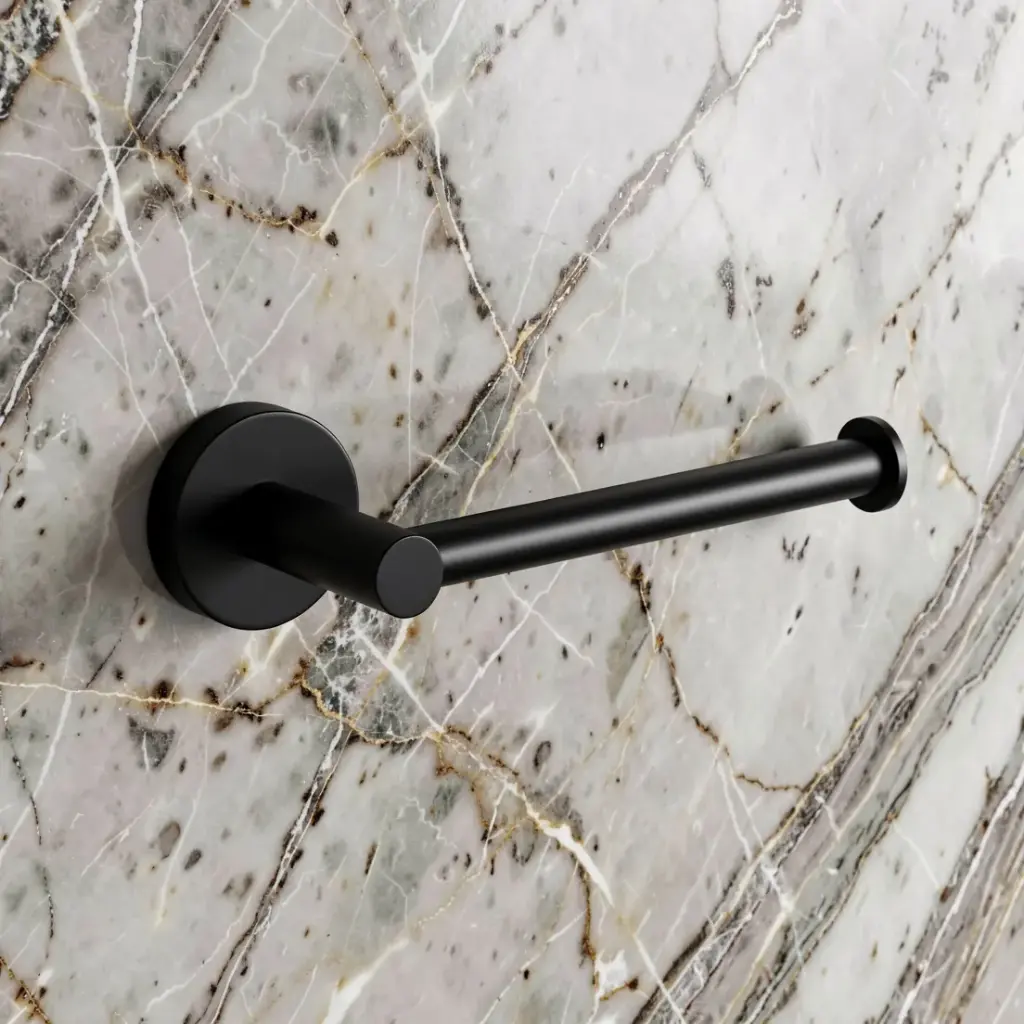 Otus L-Shaped Toilet Roll Holder(Matt Black)