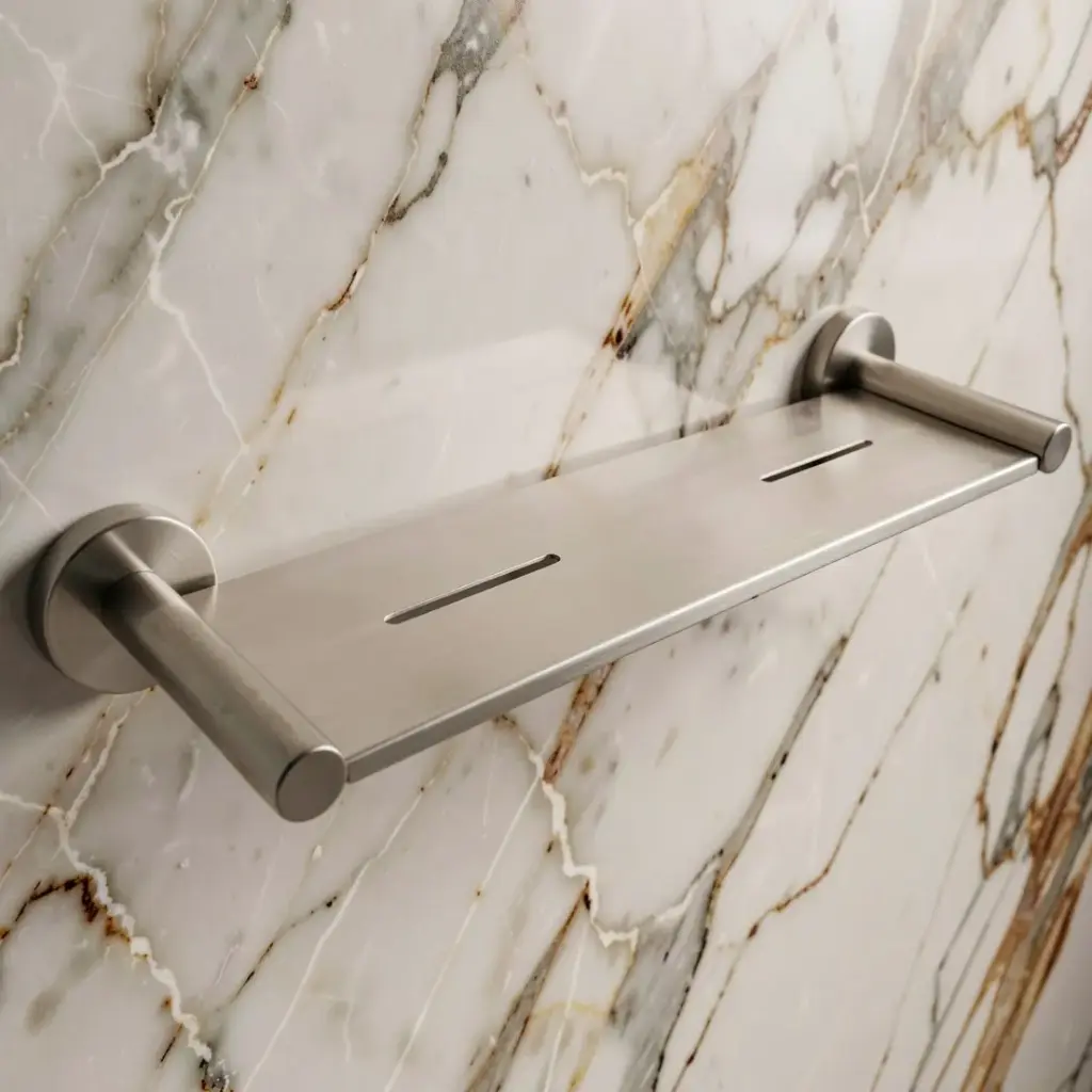 Otus Round Metal Shelf(Brushed Nickel)