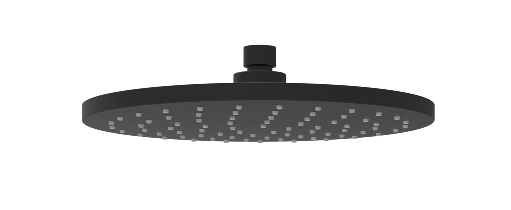 Otus Round Overhead Shower 250mm Matt Black