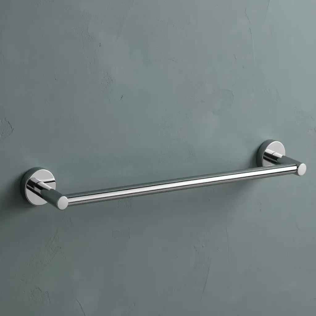 Otus Round Single Towel Rail 750mm(Chrome)