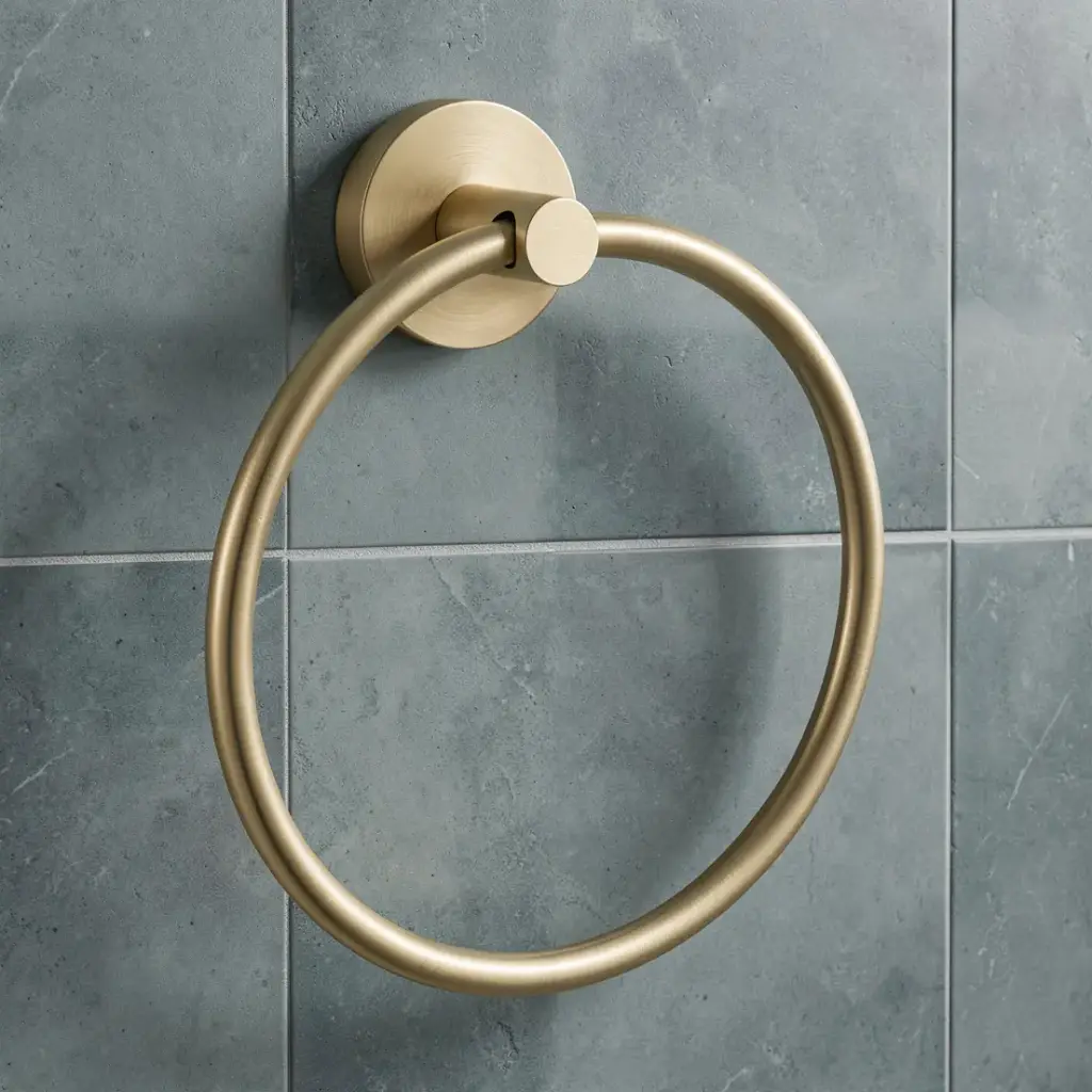 Otus Round Towel Ring(Brushed Gold)