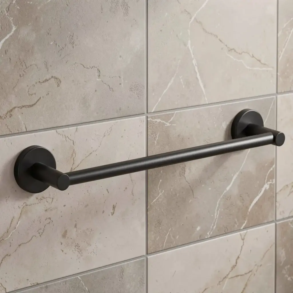 Otus Single Towel Rail 350mm(Matt Black)