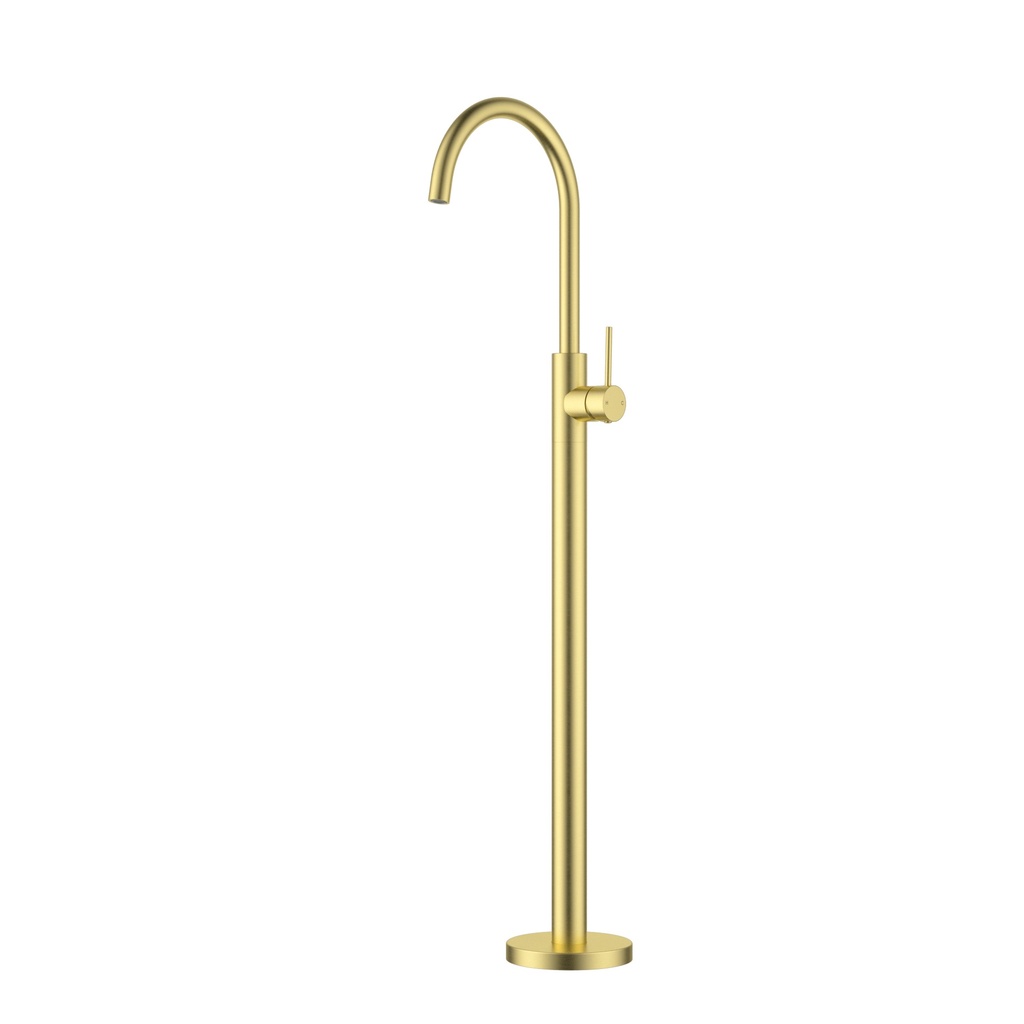 Otus Slimline  FreeStanding Bath Mixer Brushed Gold