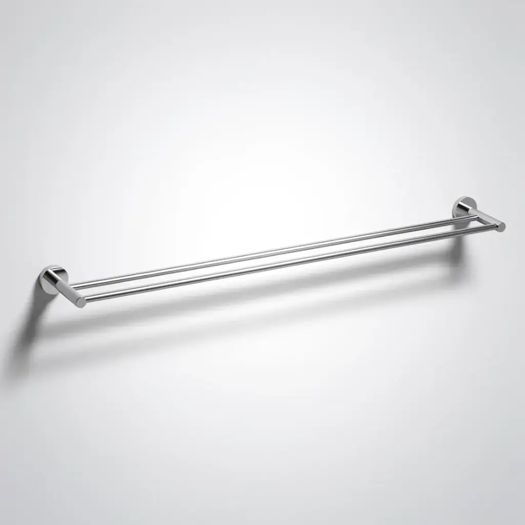 Otus Slimline Double Towel Rail 900mm Chrome