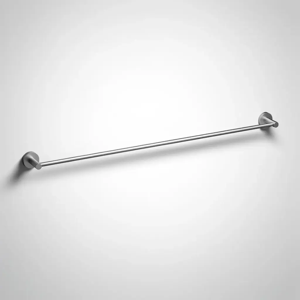 Otus Slimline Single Towel Rail 900mm Brushed Stainless Steel