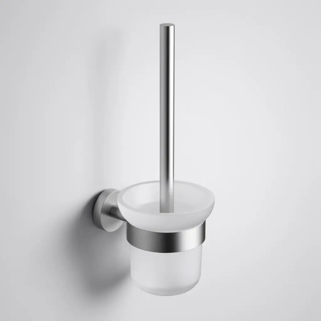 Otus Slimline Toilet Brush Holder Brushed Stainless Steel