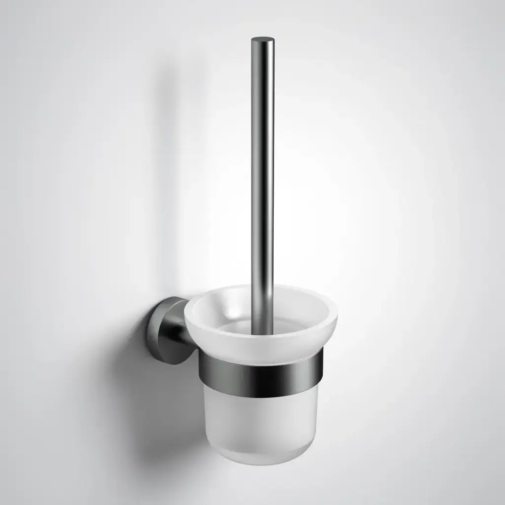 Otus Slimline Toilet Brush Holder Gun Metal