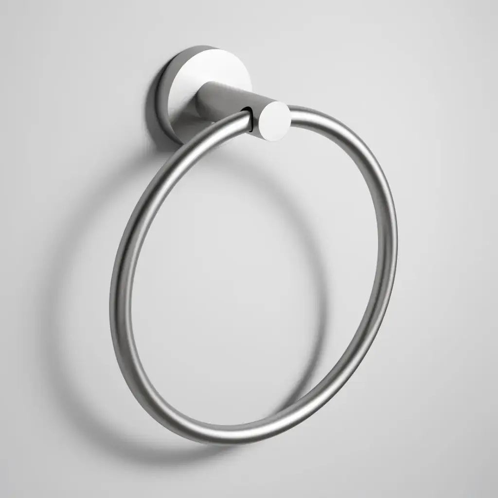 Otus Slimline Towel Ring Brushed Stainless Steel