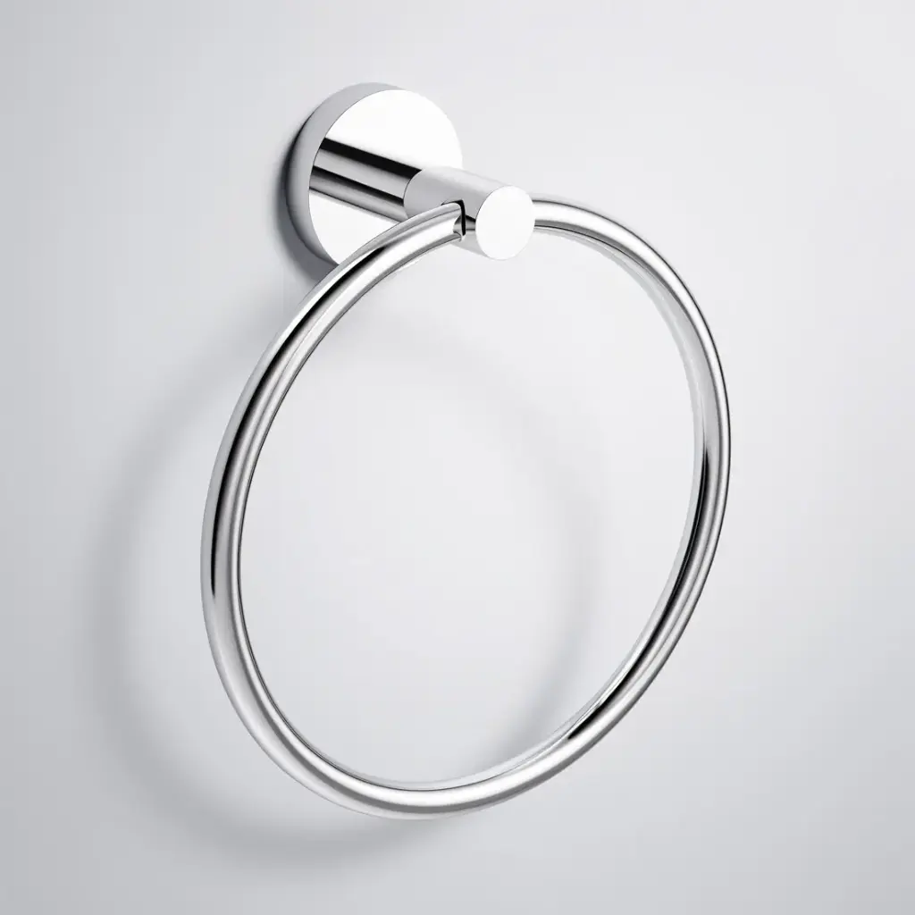 Otus Slimline Towel Ring Chrome