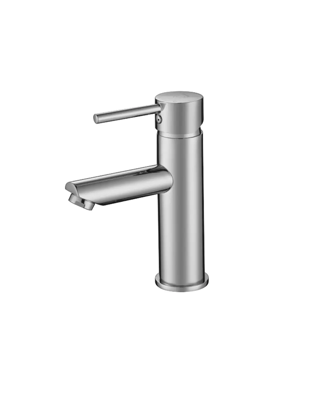 Pentro Brushed Nickel Round Basin Mixer Tap