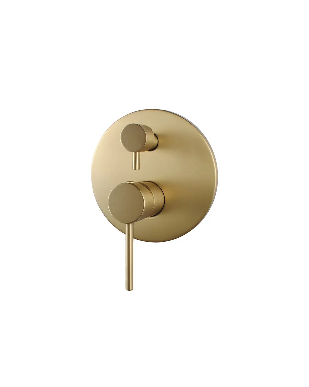 Pentro Brushed Yellow Gold Round Shower Mixer