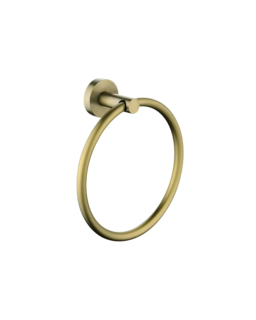 Pentro Brushed Yellow Gold Round Wall Mounted Round Hand Towel Ring