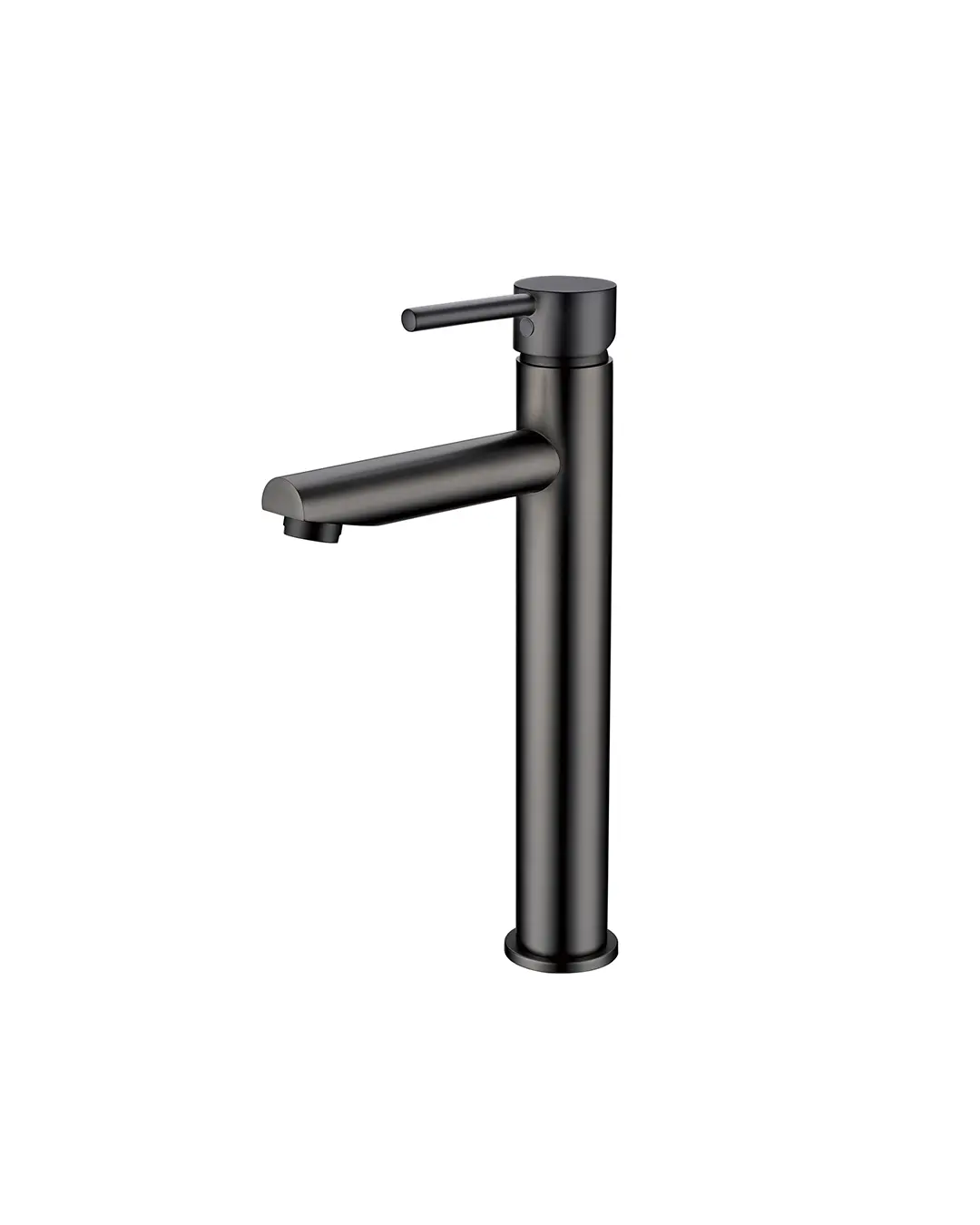 Pentro Gun Metal Grey Round Tall Basin Mixer