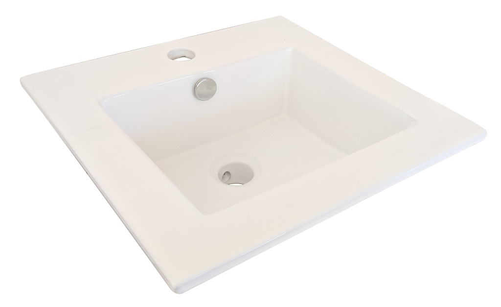 Rosa Above Counter Basin 420 x 420 x 170 mm Gloss White