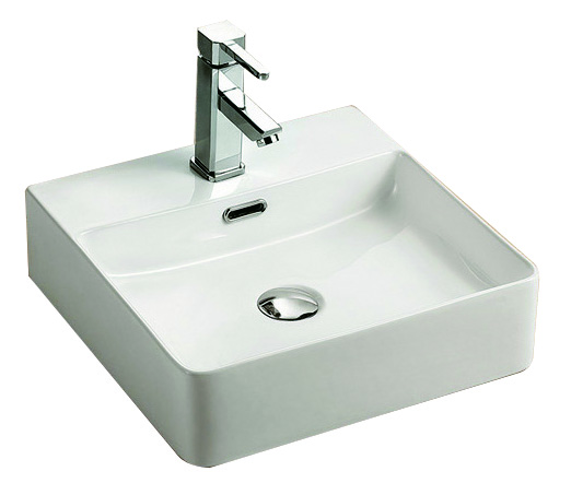 Rosa Wall Hung / Above Counter Basin 420 x 420 x 120 mm Gloss White