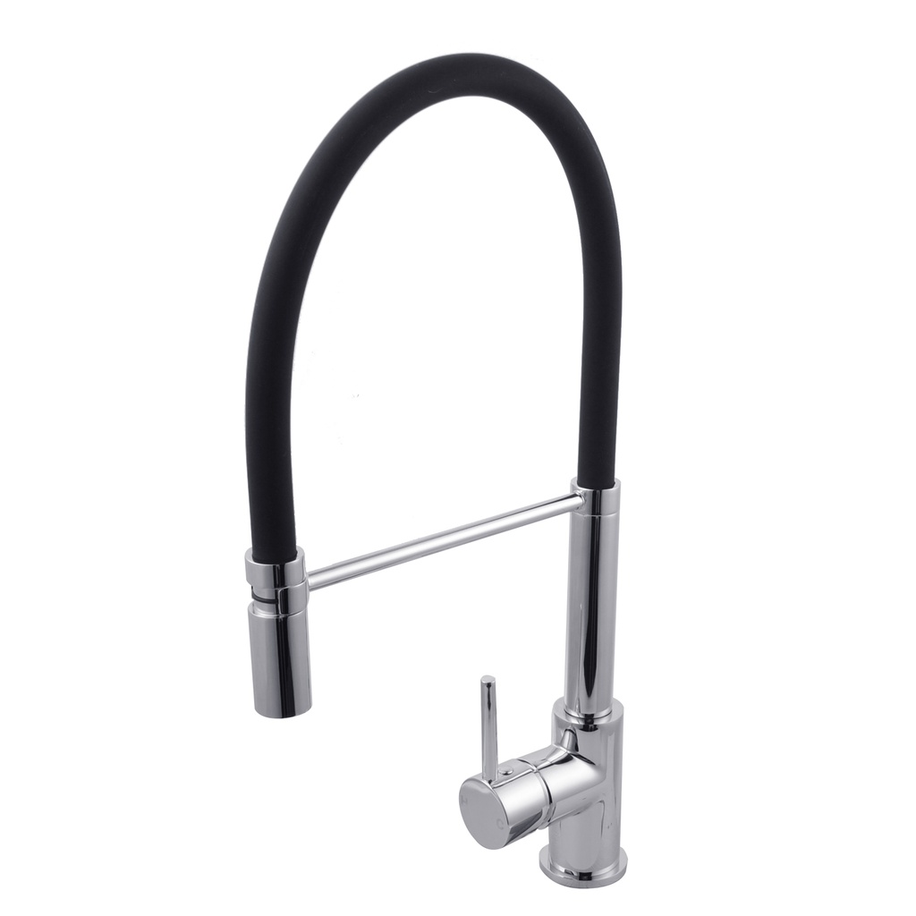 Round Chrome Kitchen Sink Mixer Tap