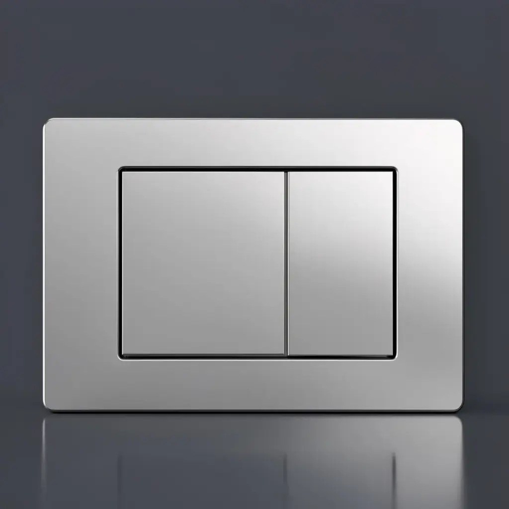 Square Chrome Button for G3005AA(Chrome)