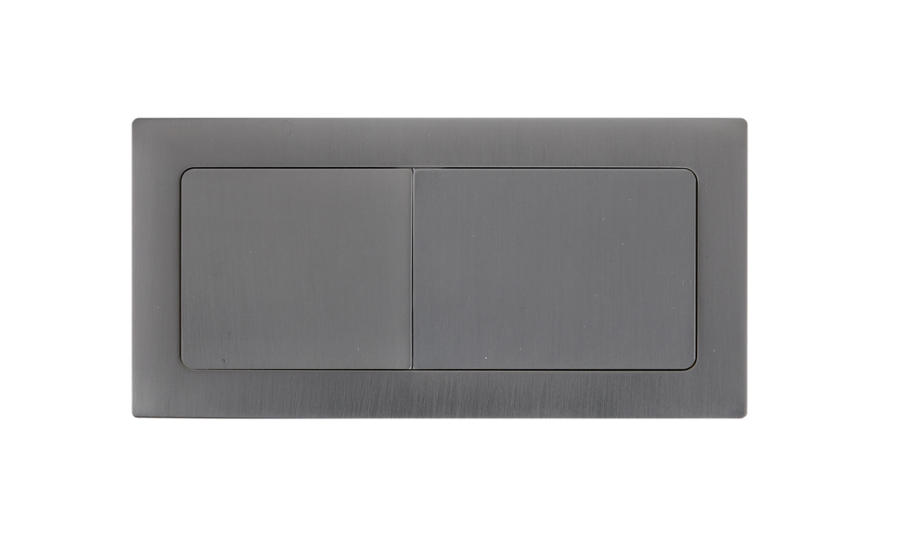 Square Press Button Gum Metal