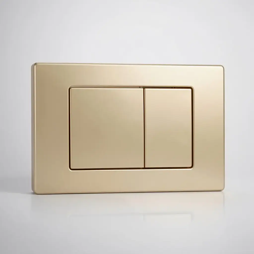 Stainless Steel Square Push Plate Brushed Gold